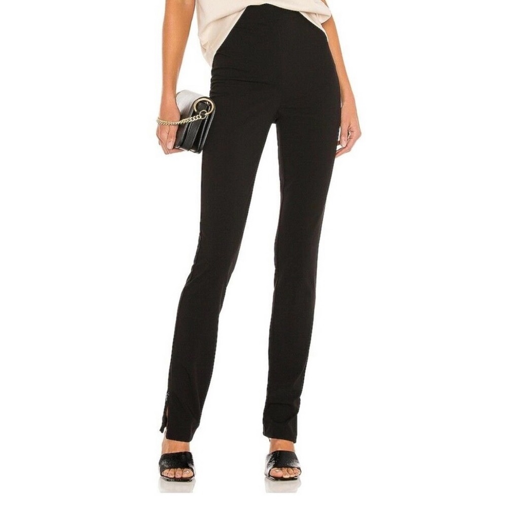 L' Academie Zuma Trouser High Rise Zip Ankle S